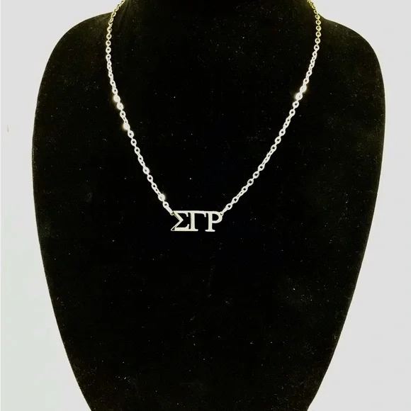 Sigma Gamma Rho Chain Necklace - Picture 3 of 6